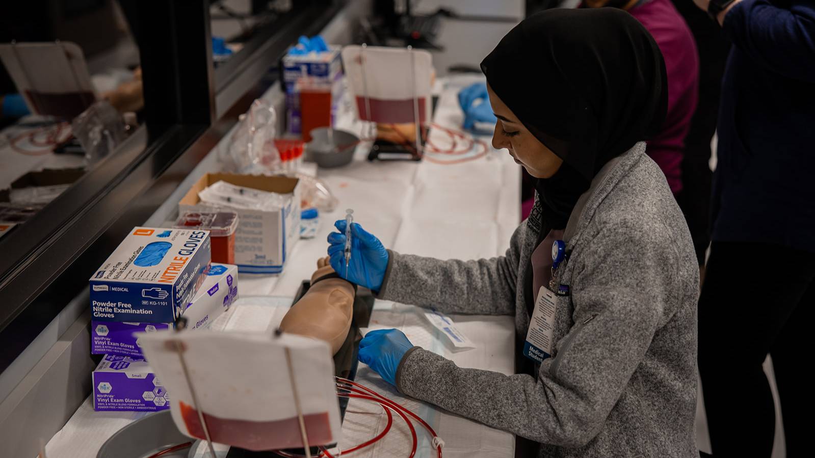 PHSU Simulation lab blood draw